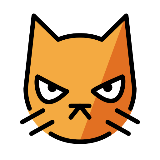 Pouting Cat, the previous design