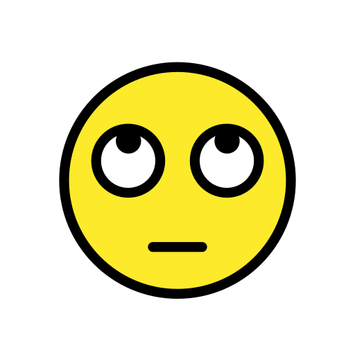 Face with Rolling Eyes, the previous design