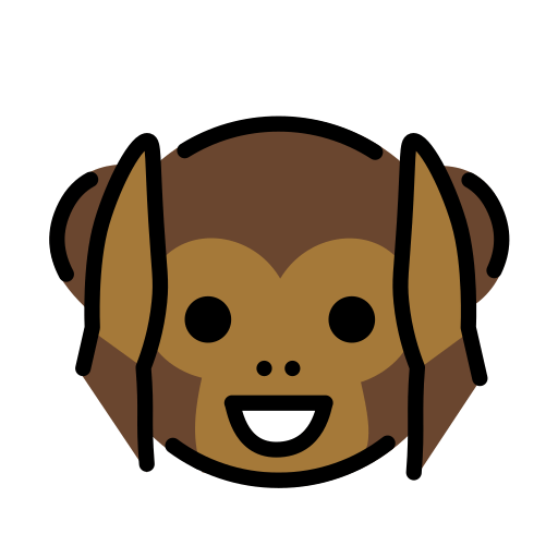 Sich Die Ohren Zuhaltendes Affengesicht as drawn by OpenMoji in 12.0