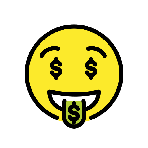 Money-Mouth Face, the previous design