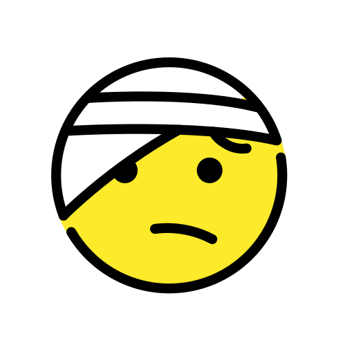 Face with Head-Bandage, the previous design