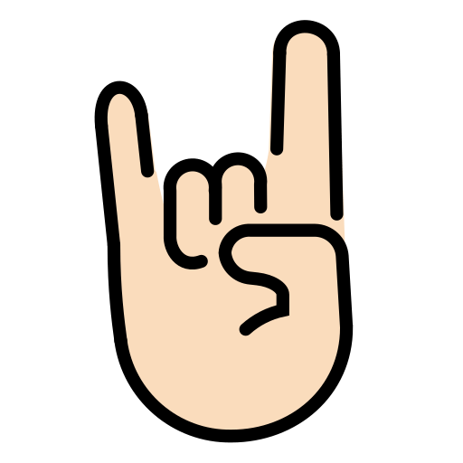 Sign of the Horns: Light Skin Tone, the design in this release
