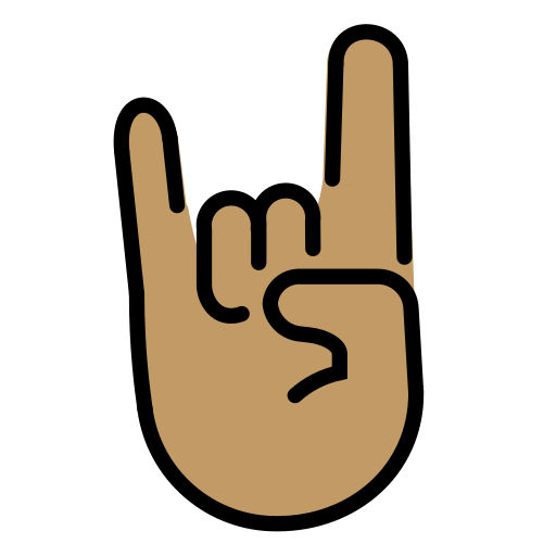 Sign of the Horns: Medium Skin Tone, the design in this release