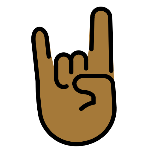 Sign of the Horns: Medium-Dark Skin Tone, the design in this release