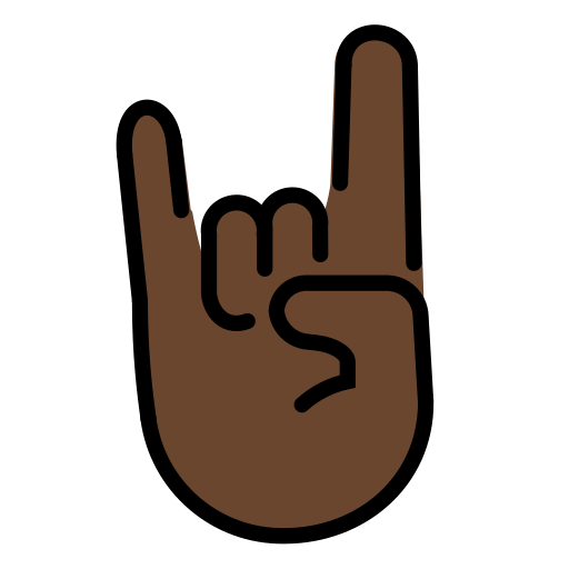 Sign of the Horns: Dark Skin Tone, the design in this release
