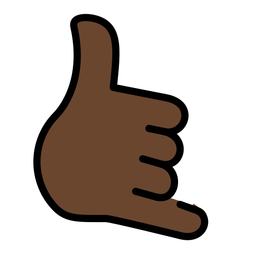 Call Me Hand: Dark Skin Tone, the design in this release