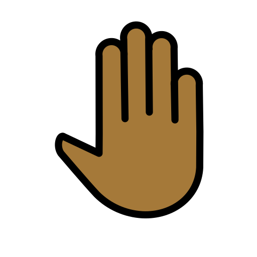 Raised Back of Hand: Medium-Dark Skin Tone, the design in this release
