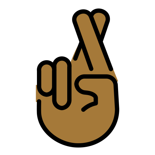 Crossed Fingers: Medium-Dark Skin Tone, the design in this release