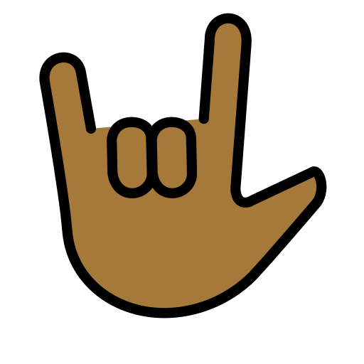 Love-You Gesture: Medium-Dark Skin Tone, the design in this release