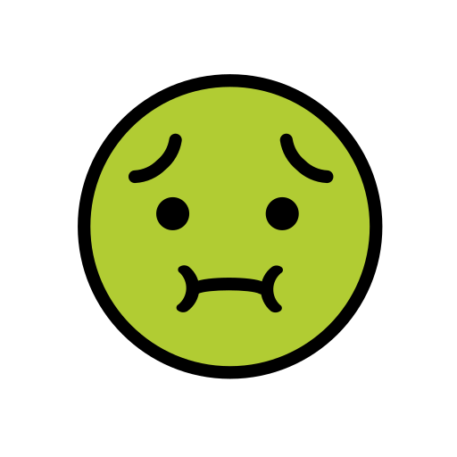 Nauseated Face, the previous design