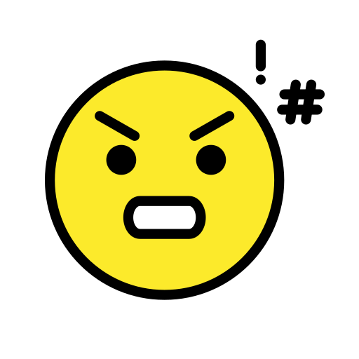 Face with Symbols on Mouth, the previous design