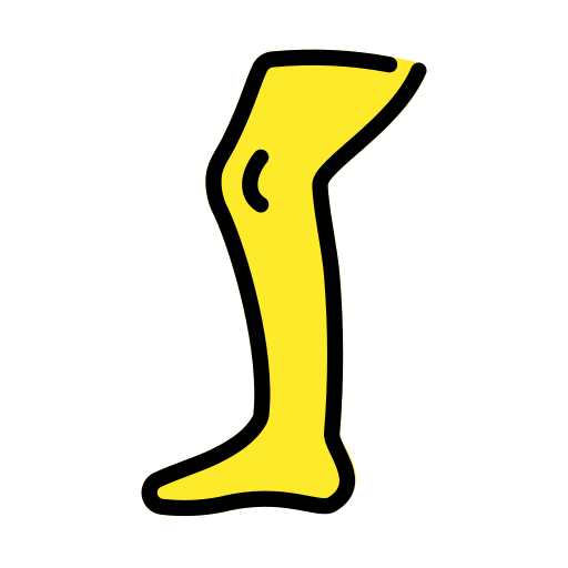 Leg as drawn by OpenMoji in 12.0