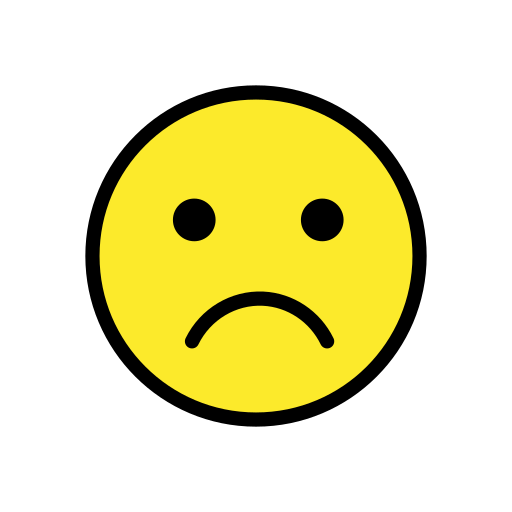 Frowning Face, the previous design