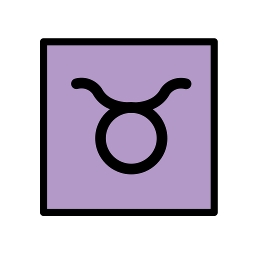 Taurus as drawn by OpenMoji in 12.0