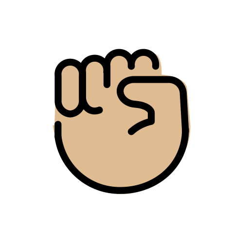 Raised Fist: Medium-Light Skin Tone, the design in this release
