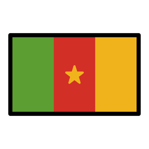 Flag: Cameroon as drawn by OpenMoji in 12.2