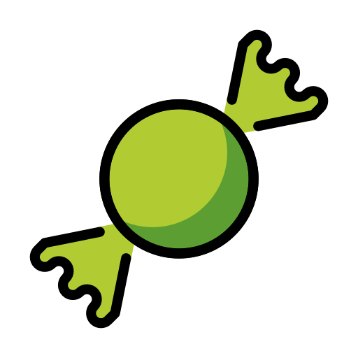 Candy as drawn by OpenMoji in 12.2