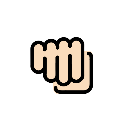 Oncoming Fist: Light Skin Tone, the previous design