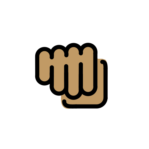 Oncoming Fist: Medium Skin Tone, the previous design