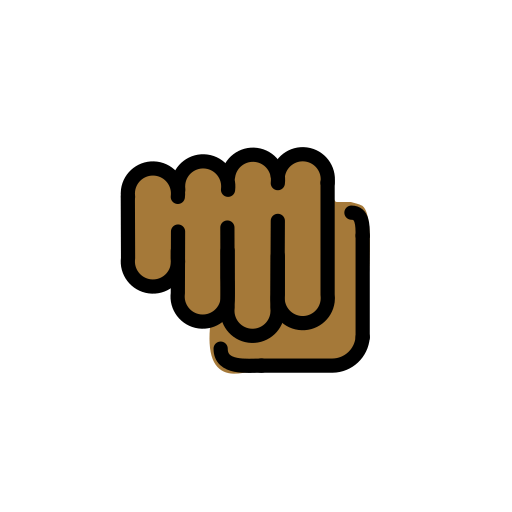 Oncoming Fist: Medium-Dark Skin Tone, the previous design