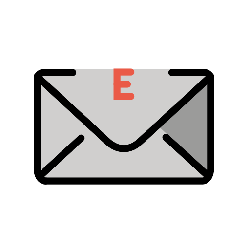 E-Mail as drawn by OpenMoji in 12.2
