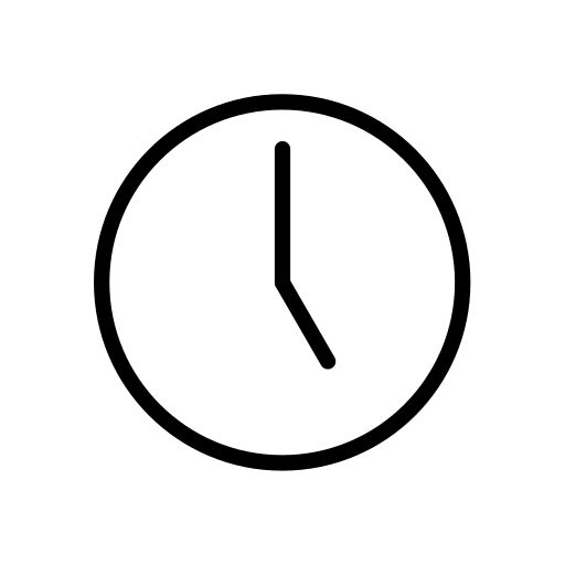 Five O’clock as drawn by OpenMoji in 12.2