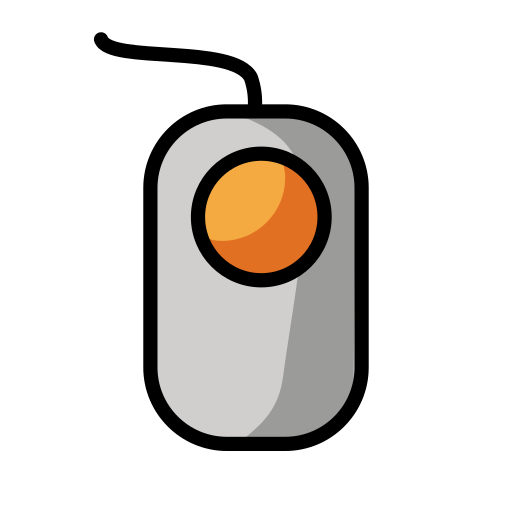 Trackball as drawn by OpenMoji in 12.2