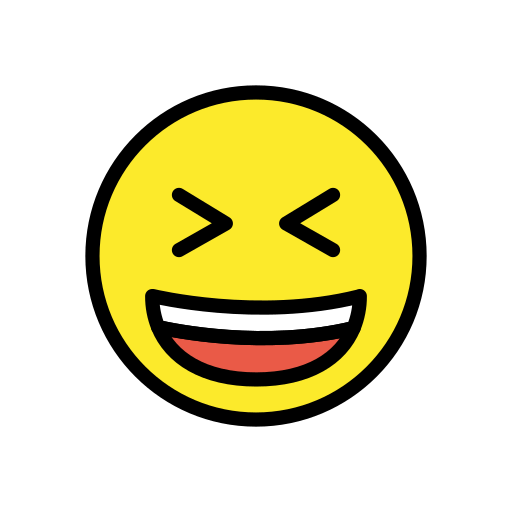 Grinning Squinting Face, the design in this release