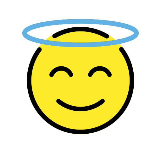 Smiling Face with Halo, the design in this release