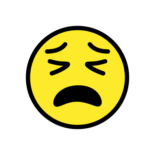 Müdes Gesicht as drawn by OpenMoji in 12.2