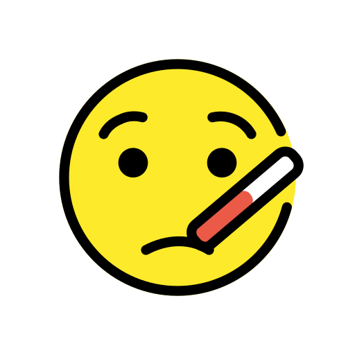 Face with Thermometer, the design in this release