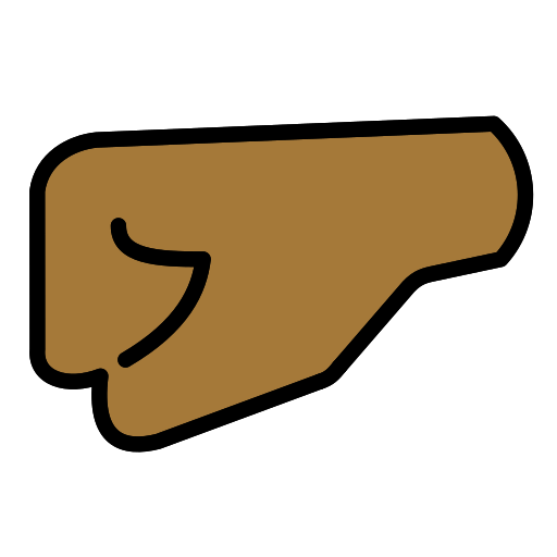 Left-Facing Fist: Medium-Dark Skin Tone, the previous design