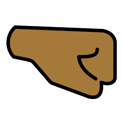 Right-Facing Fist: Medium-Dark Skin Tone, the previous design