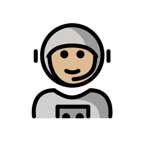 Astronaut: Medium-Light Skin Tone, the design in this release
