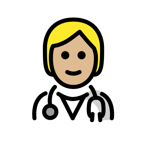 Health Worker: Medium-Light Skin Tone, the design in this release