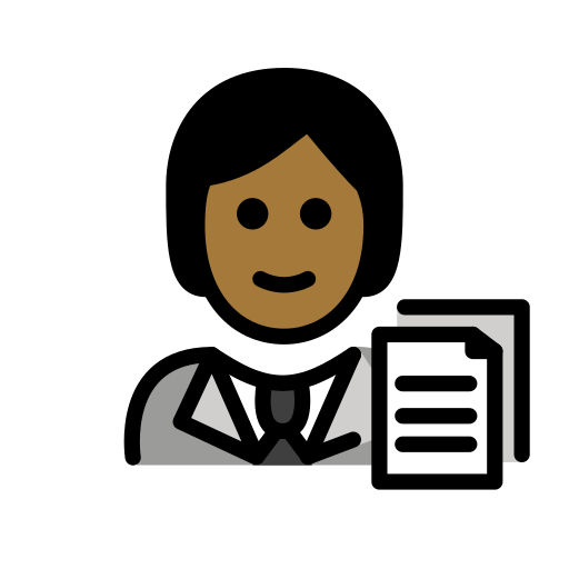 Office Worker: Medium-Dark Skin Tone, the design in this release