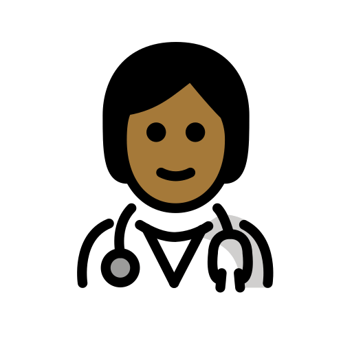 Health Worker: Medium-Dark Skin Tone, the design in this release