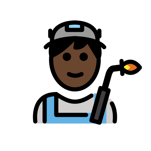 Factory Worker: Dark Skin Tone, the design in this release