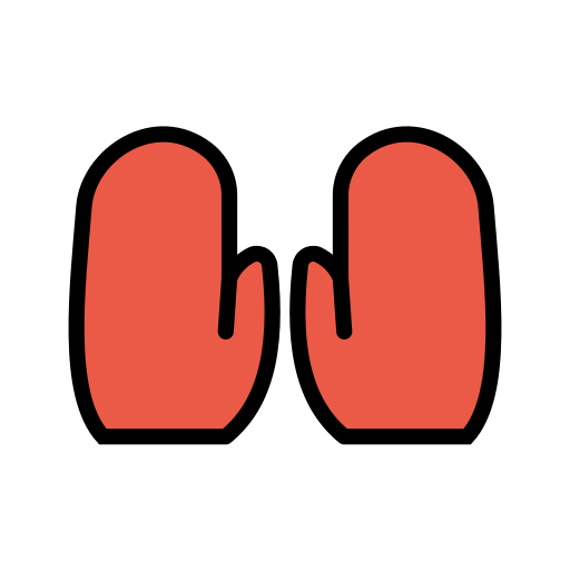Gloves as drawn by OpenMoji in 12.2