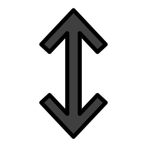 Up-Down Arrow as drawn by OpenMoji in 12.2