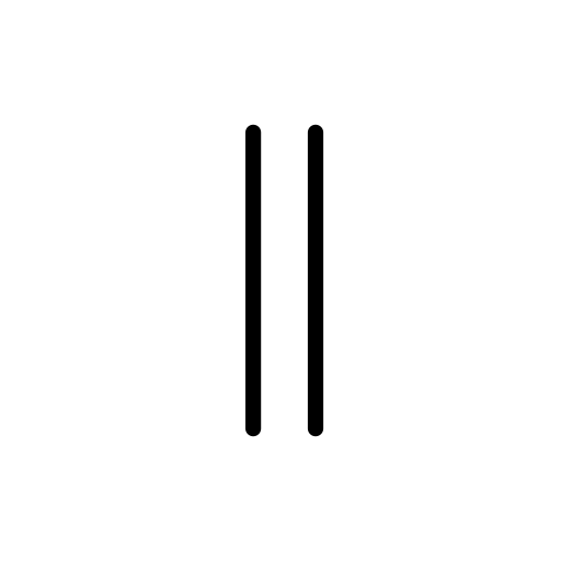 Pause Button as drawn by OpenMoji in 12.2