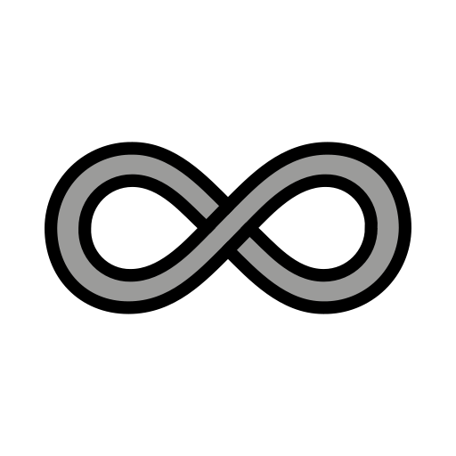 Simbolo Dell’infinito as drawn by OpenMoji in 12.2