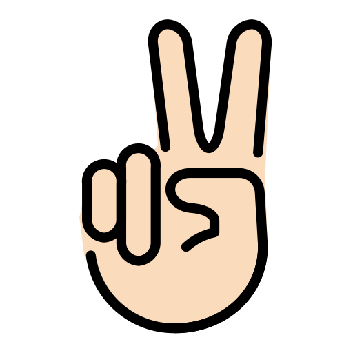 Victory Hand: Light Skin Tone, the previous design