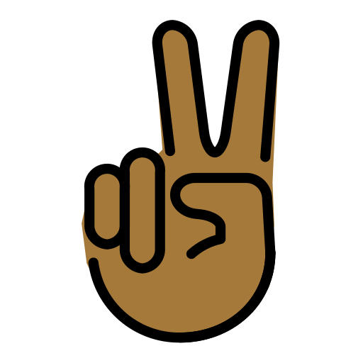 Victory Hand: Medium-Dark Skin Tone, the previous design