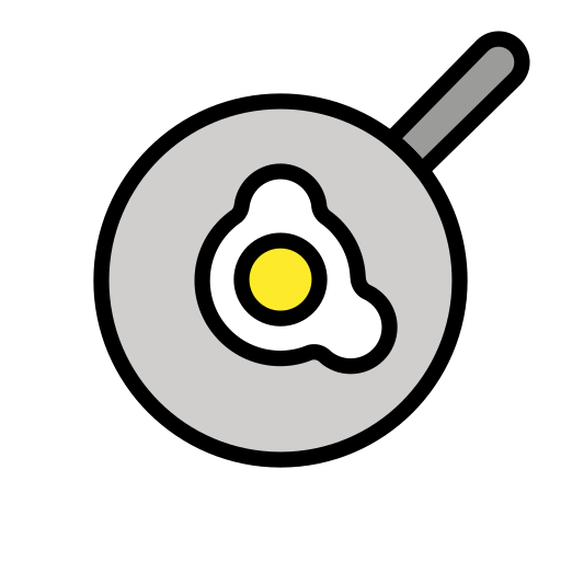 프라이팬 as drawn by OpenMoji in 12.3