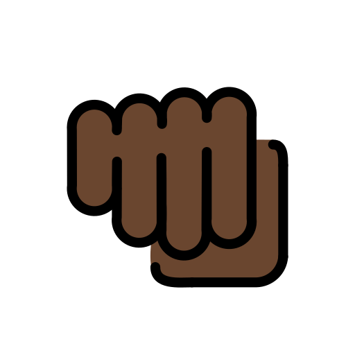 Oncoming Fist: Dark Skin Tone, the design in this release