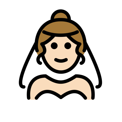 Person with Veil: Light Skin Tone, the previous design