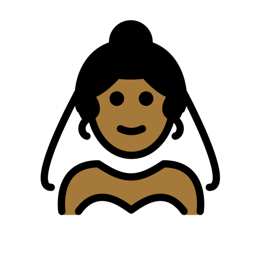 Person with Veil: Medium-Dark Skin Tone, the previous design