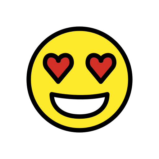 Smiling Face with Heart-Eyes, the design in this release