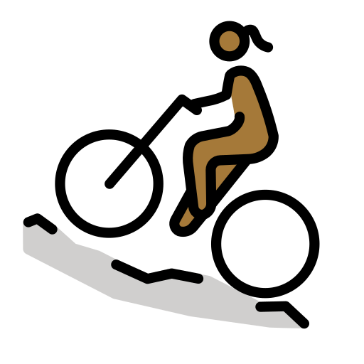 Man Mountain Biking: Medium-Dark Skin Tone, the previous design
